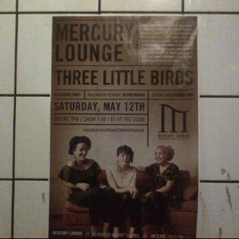 Photo taken at Mercury Lounge by Sara A. on 5/12/2012