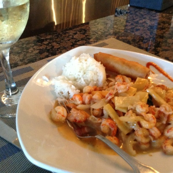 Lunch special: red curry crawfish $11.