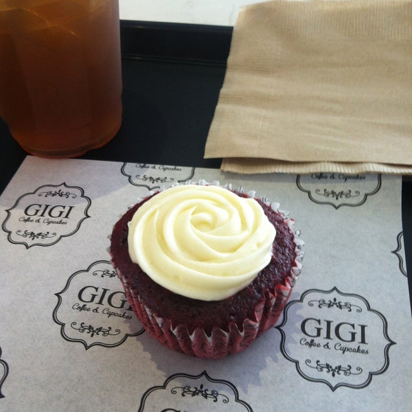 Photo taken at GIGI Coffee &amp; Cupcakes by Grace H. on 4/16/2013