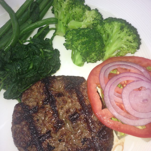 Paleo healthy grass fed beef—medium is pink inside perfect