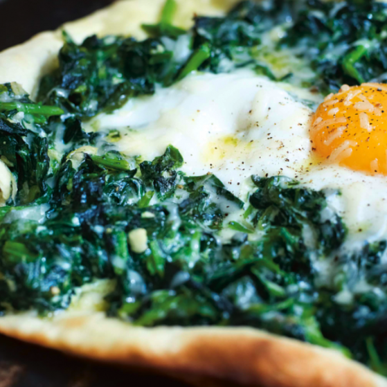 Looking to make a quick delicious snack? We could not recommend this dish any more. Polpo's spinach, soft egg and parmesan pizzetta - it is exquisite.