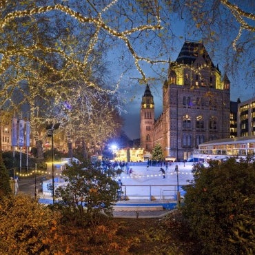 #tipoftheday The Natural History Museum Ice Rink is open! Get festive early this year. #London #IceRink