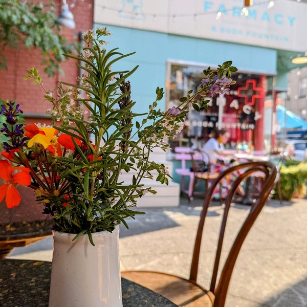 Photo taken at Brooklyn Farmacy &amp; Soda Fountain by chris w. on 8/6/2021