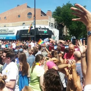 Photo taken at Chicago Pride Parade by Amanda C. on 7/8/2014