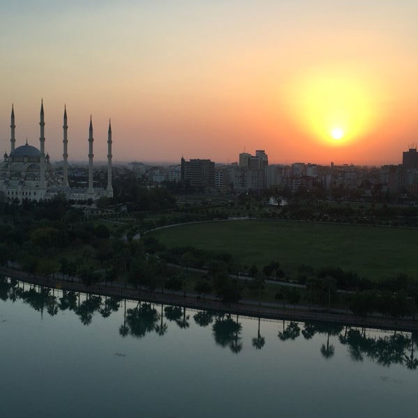 One of the best places to enjoy the lovely Adana mosque sunset view
