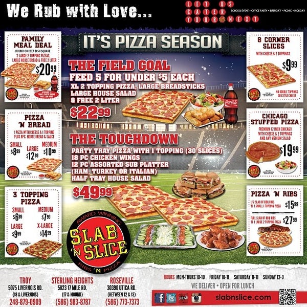 12/7/2013에 SLAB &#39;N S.님이 Slab &#39;N Slice Ribs &#39;N Pizza에서 찍은 사진