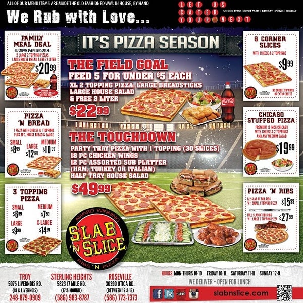 11/27/2013에 SLAB &#39;N S.님이 Slab &#39;N Slice Ribs &#39;N Pizza에서 찍은 사진