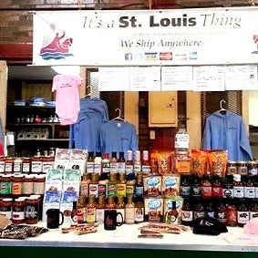 ALL the best StL sauces, dressings, BBQ sauces, snack foods! They serve cooked toasted ravioli, slices Dogtown Pizza, Fitz's sodas! They make great custom StL gift baskets on site!