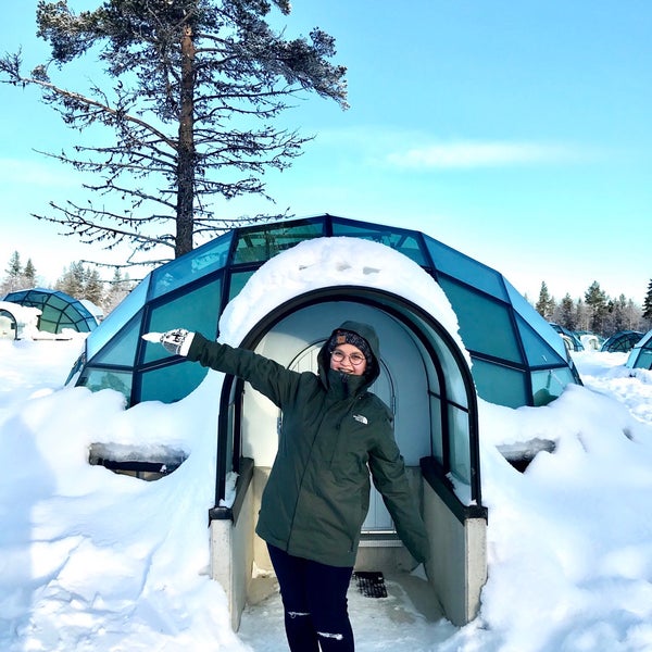 2/22/2018 tarihinde Mycah S.ziyaretçi tarafından Kakslauttanen Arctic Resort'de çekilen fotoğraf