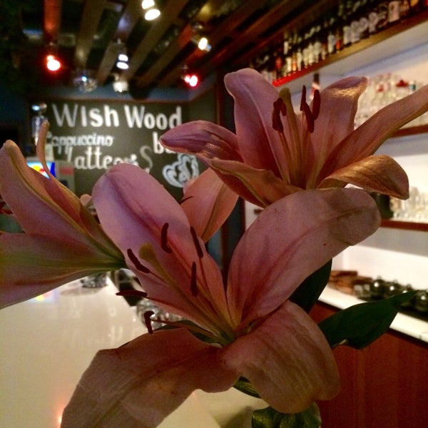 Photo taken at Wish Wood Bar &amp; Smoke by Leonid P. on 4/10/2015