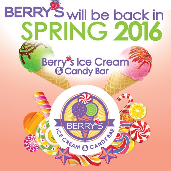 Berry's is a semi-seasonal business, so we are closed Jan-March, and reopens April-Dec for the Spring-Summer-Fall seasons.
