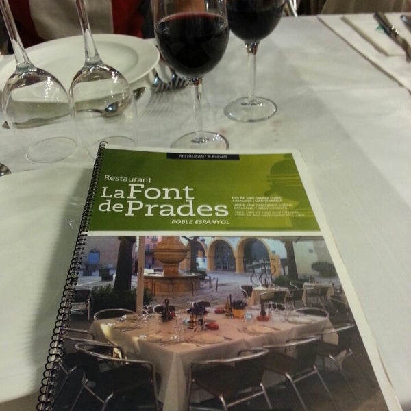 Photo taken at Restaurant La Font de Prades by David L. on 7/13/2013