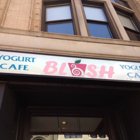 Photo taken at Blush Yogurt Cafe by Daniel B. on 6/28/2012