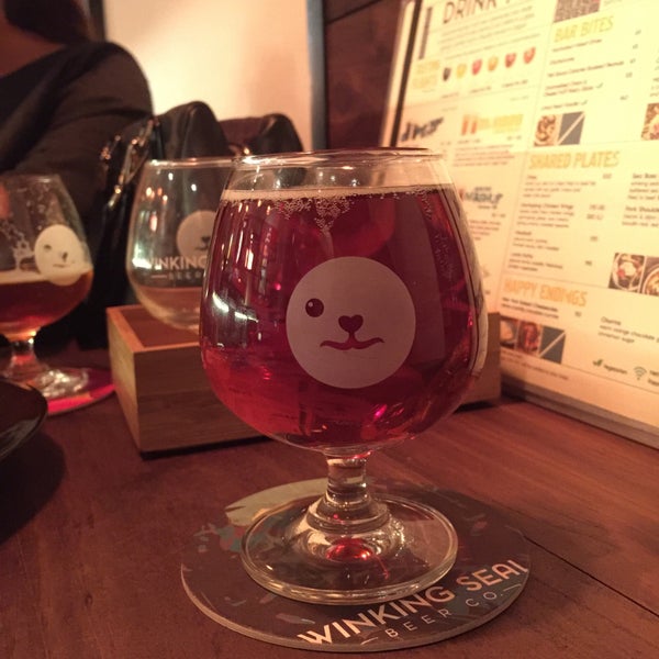 Photo taken at Winking Seal Beer Co. Taproom by KwanJai S. on 5/26/2018
