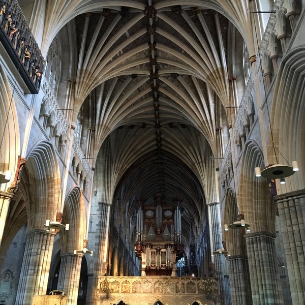Photo taken at Exeter Cathedral by Jessica M. on 8/30/2018