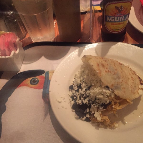 Don’t underestimate the size of the arepa. One is more than enough with a shared appetizer.