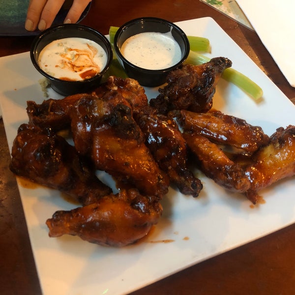 $3 cocktails, and $2 PBR beers on Tuesdays. 10 chicken wings in spicy buffalo. Choose from 7+ sauce styles. Ranch, and blue cheese dipping options.