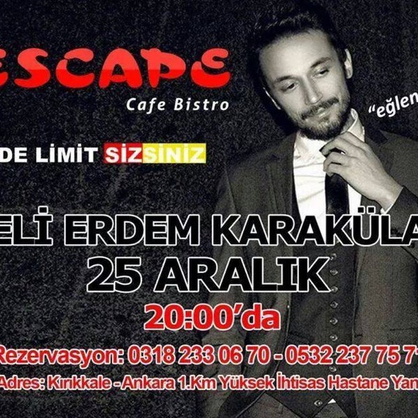 Photo taken at Cool Escape Cafe &amp; Bistro by Metehan B. on 12/12/2014