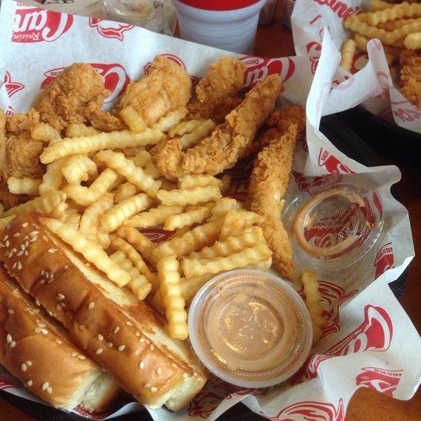 Photo taken at Raising Cane&#39;s Chicken Fingers by Payton S. on 6/3/2014