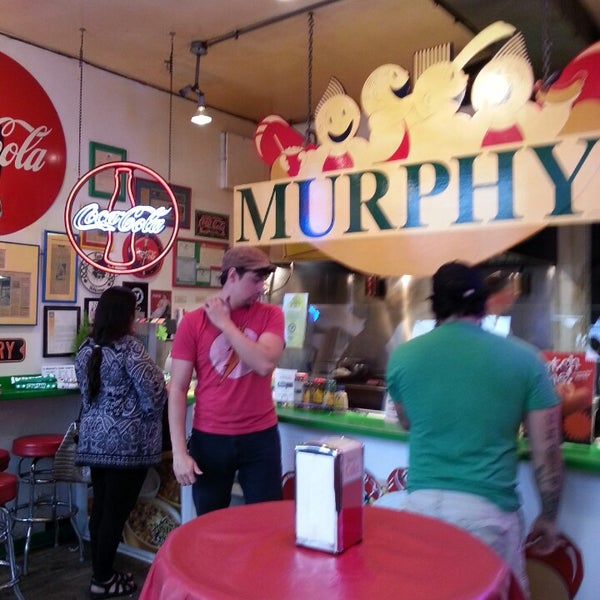 Photo taken at Murphy&#39;s Red Hots by Mike M. on 4/29/2014