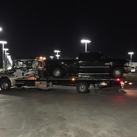 Photo taken at PJ&#39;s Towing &amp; Recovery by Yext Y. on 12/29/2017