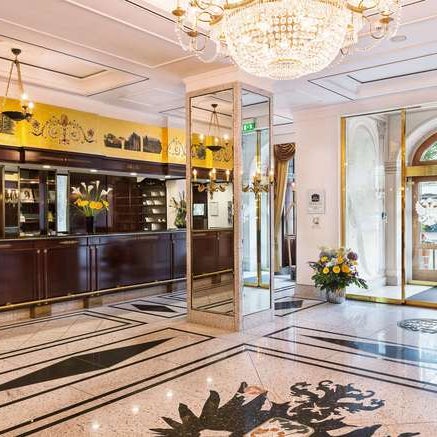 Photo taken at Best Western Premier Grand Hotel Russischer Hof by Yext Y. on 2/21/2020