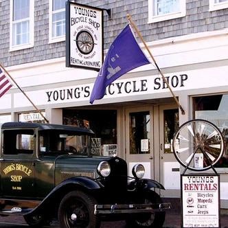 Photo taken at Young&#39;s Bicycle Shop by Yext Y. on 4/25/2018