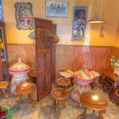 Photo taken at Blue Nile Ethiopian Restaurant by Yext Y. on 5/8/2020