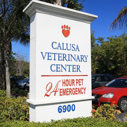 8/31/2017 tarihinde Yext Y.ziyaretçi tarafından Calusa Veterinary Center'de çekilen fotoğraf