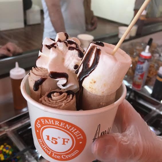 15° Fahrenheit Rolled Ice Cream Mount Lebanon Pittsburgh, PA