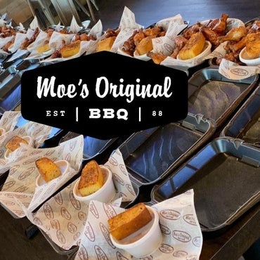 Photo taken at Moe&#39;s Original Bar B Que by Yext Y. on 4/9/2020