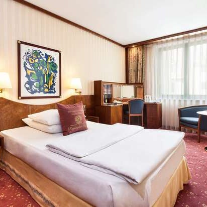 Photo taken at Best Western Premier Grand Hotel Russischer Hof by Yext Y. on 2/21/2020
