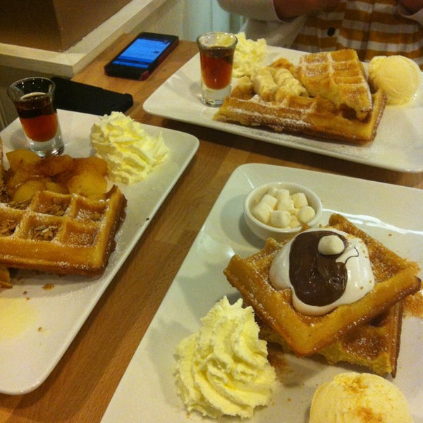 Photo taken at Superstar Waffles by Kathryn R. on 2/3/2013