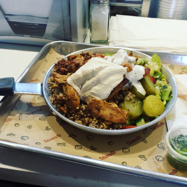 Chicken shawarma and quinoa is a great combo.