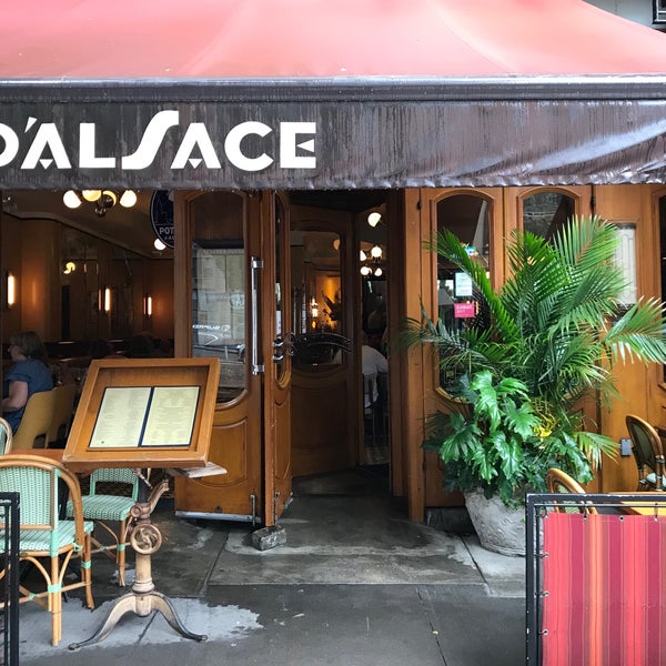 Photo taken at Cafe D&#39;Alsace by Matthew on 6/18/2019
