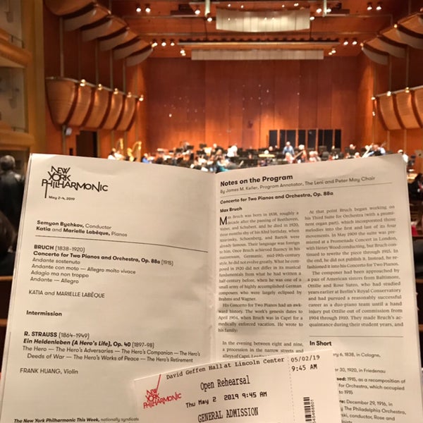 5/2/2019にMatthewがNew York Philharmonicで撮った写真