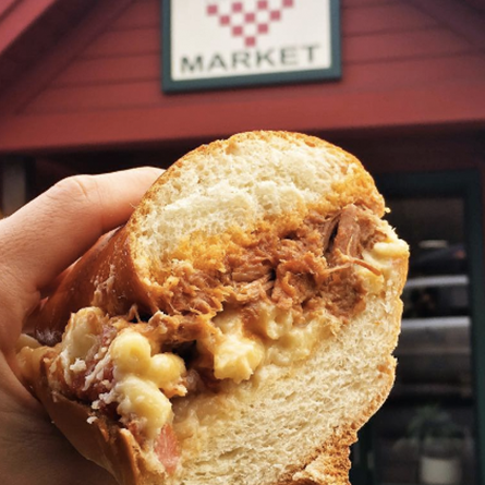 This gourmet market in Brattleboro has a homey, New England feel. Make a pit stop on your way to Stratton for The Annihilator, made with bacon, pulled pork and mac and cheese.