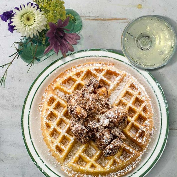 The chicken and waffles at this Astoria spot are definitely worth the schlep. Make sure you ask for extra syrup.