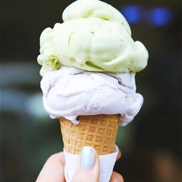 Try the black sesame and wasabi in a waffle cone.