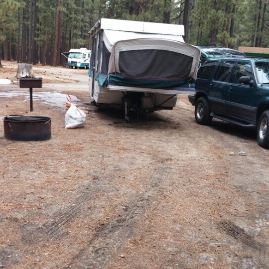 Photo taken at Tahoe Valley Campground by Karyn M. on 3/22/2014