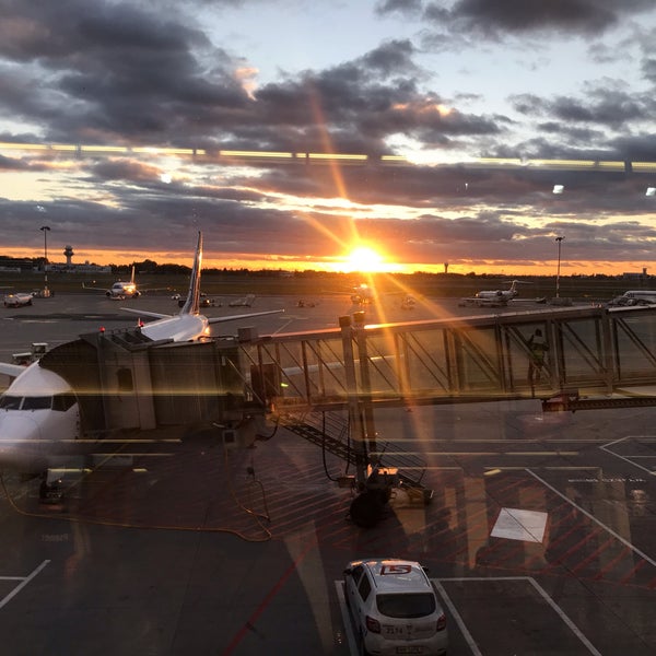 Photo taken at Warsaw Chopin Airport (WAW) by Etem A. on 10/24/2018
