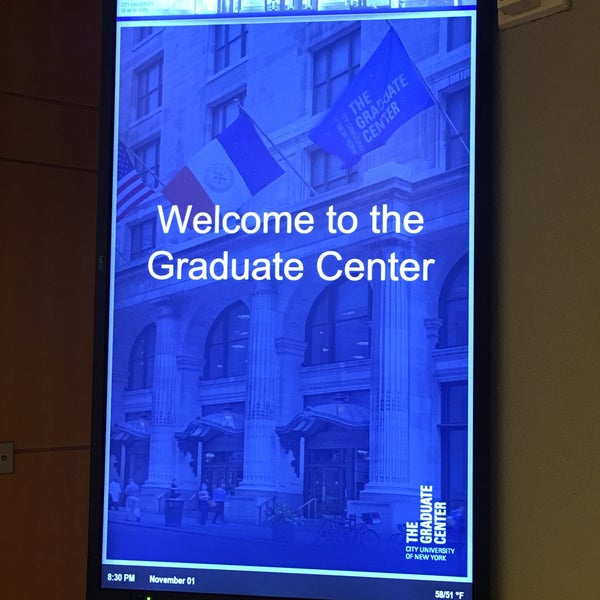 Photo taken at The Graduate Center, CUNY by Tracey D. on 11/2/2016