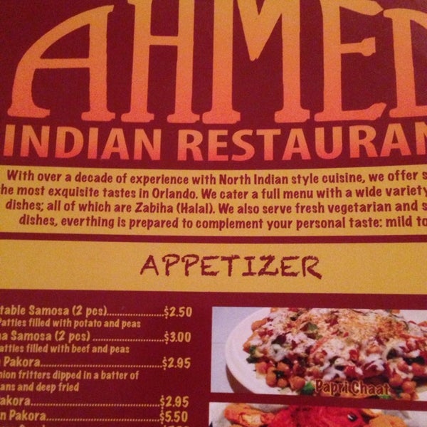 Снимок сделан в Ahmed Indian Restaurant пользователем Ryan B. 12/1/2013