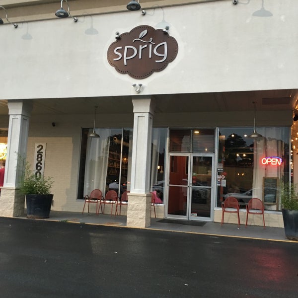 Photo taken at Sprig Restaurant by Carl B. on 5/20/2016