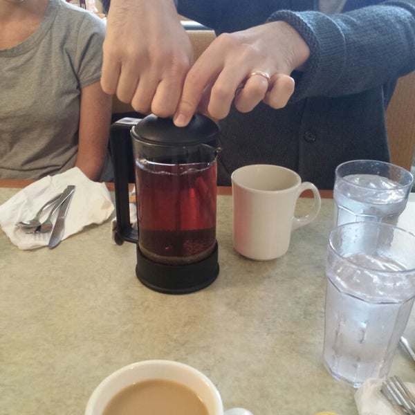 Black tea for one comes in a gigantic French Press.