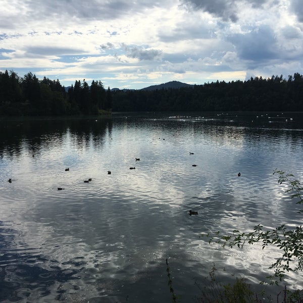Photo taken at Zbiljsko jezero by Victor K. on 8/15/2016