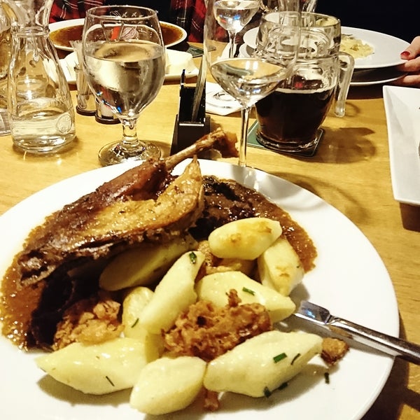 Photo taken at Vyšehradský restaurant Kandelábr by Lucie C. on 3/10/2019