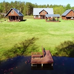Vacation home rental in pine tree forest and waterfront surroundings at Dzūkija National Park, 18 km from Druskininkai Lithuania. More info:https://kaimoturizmosodyba.eu/