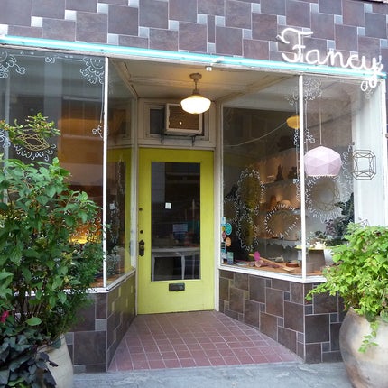 Just down the block from Schmancy (get it?), Fancy is a charming little jewelry boutique with gorgeous, modern jewelry and art.