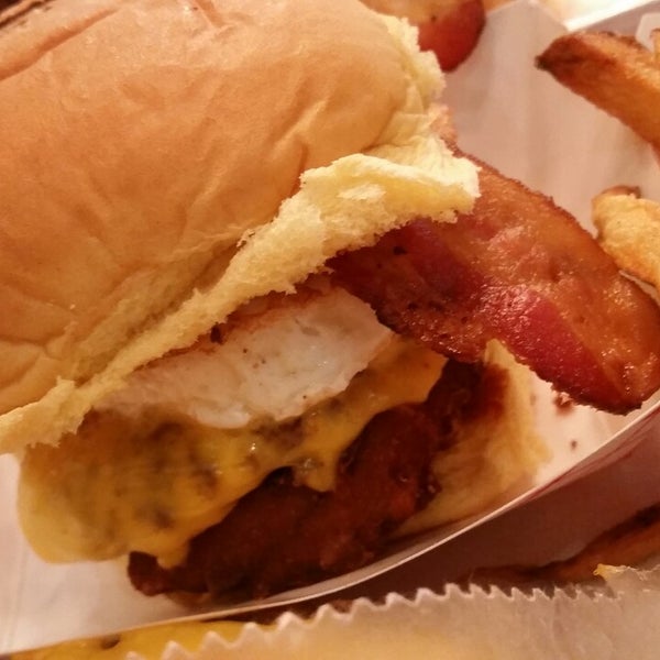 Photo taken at BurgerFi by Sarah B. on 10/5/2014
